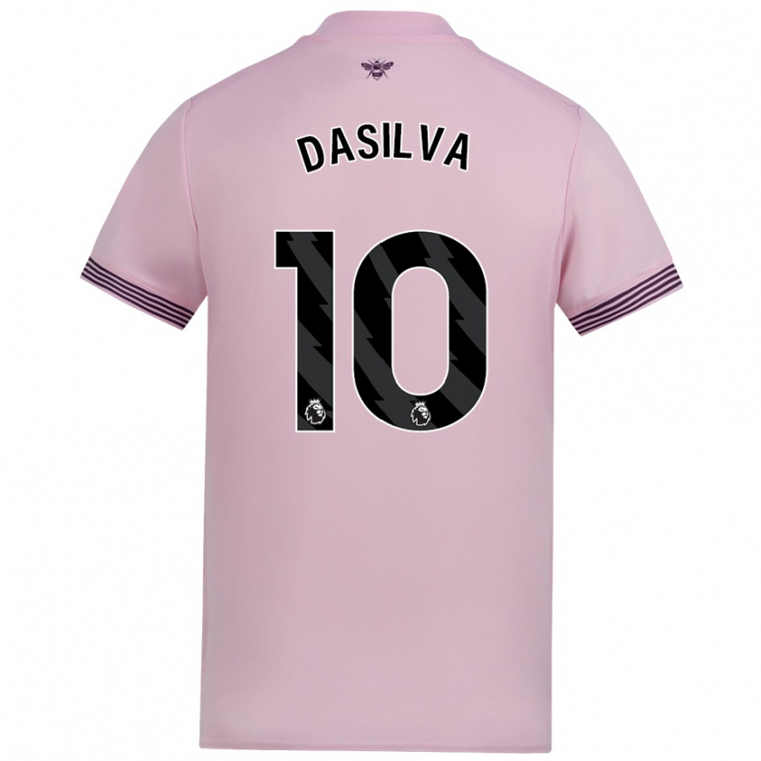 Kandiny Kinder Josh Dasilva #10 Rosa Auswärtstrikot Trikot 2024/25 T-Shirt