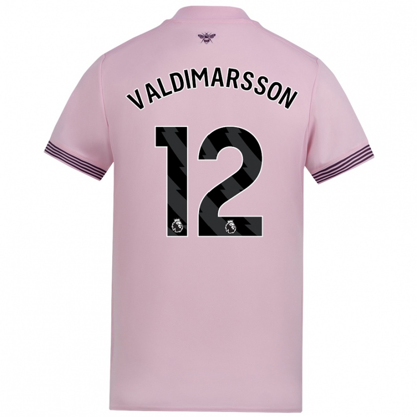 Kandiny Kinder Hákon Rafn Valdimarsson #12 Rosa Auswärtstrikot Trikot 2024/25 T-Shirt