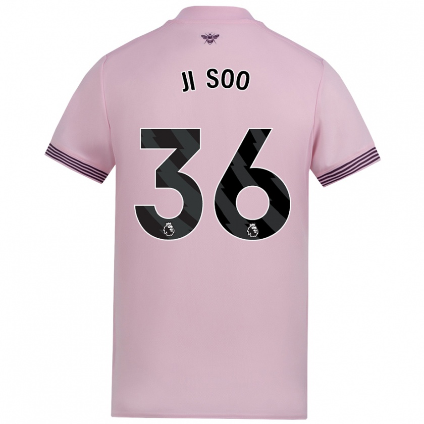 Kandiny Kinder Ji-Soo Kim #36 Rosa Auswärtstrikot Trikot 2024/25 T-Shirt