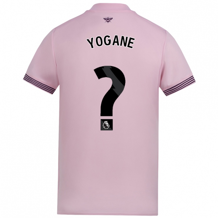 Kandiny Kinder Tony Yogane #0 Rosa Auswärtstrikot Trikot 2024/25 T-Shirt