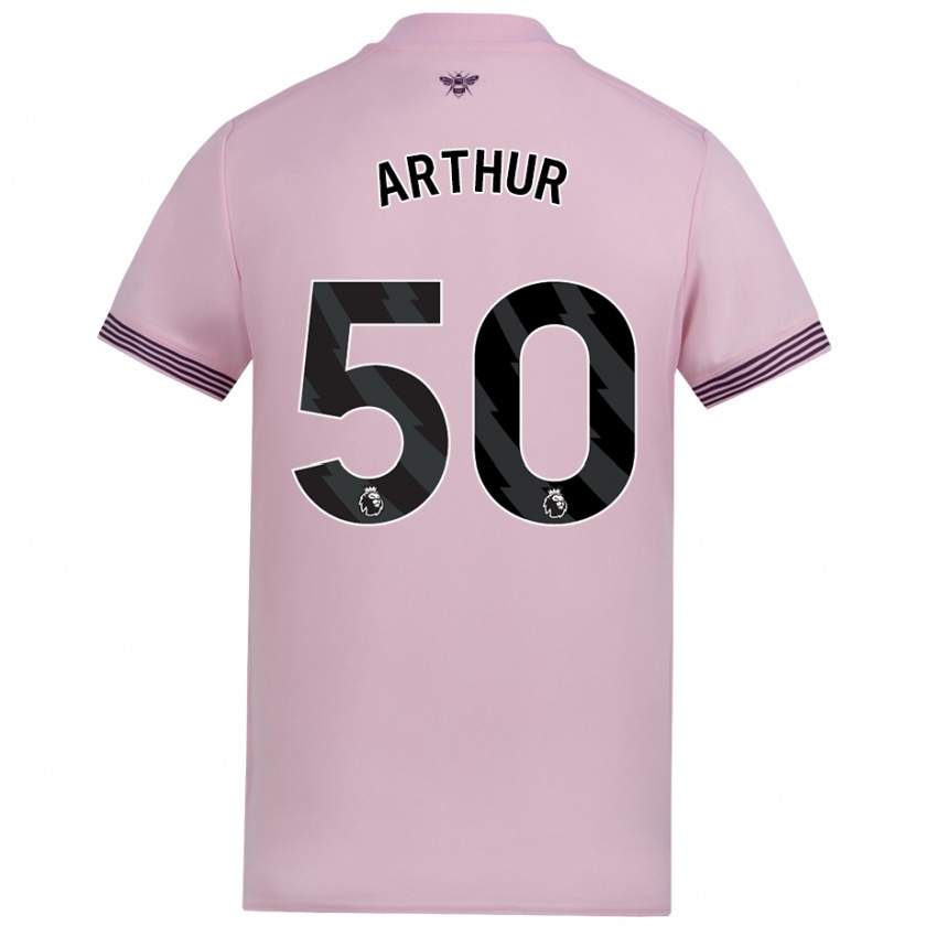 Kandiny Kinder Benjamin Arthur #50 Rosa Auswärtstrikot Trikot 2024/25 T-Shirt