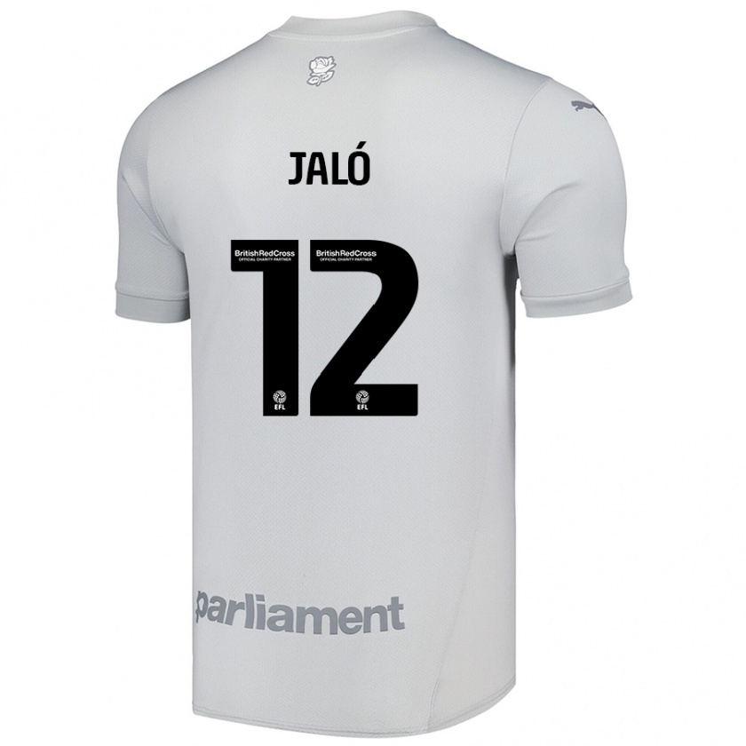 Kandiny Kinder Fábio Jaló #12 Silbergrau Auswärtstrikot Trikot 2024/25 T-Shirt