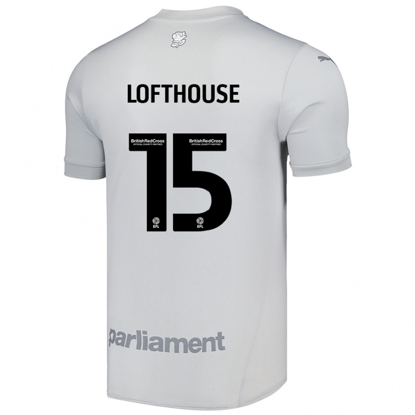 Kandiny Kinder Kyran Lofthouse #15 Silbergrau Auswärtstrikot Trikot 2024/25 T-Shirt