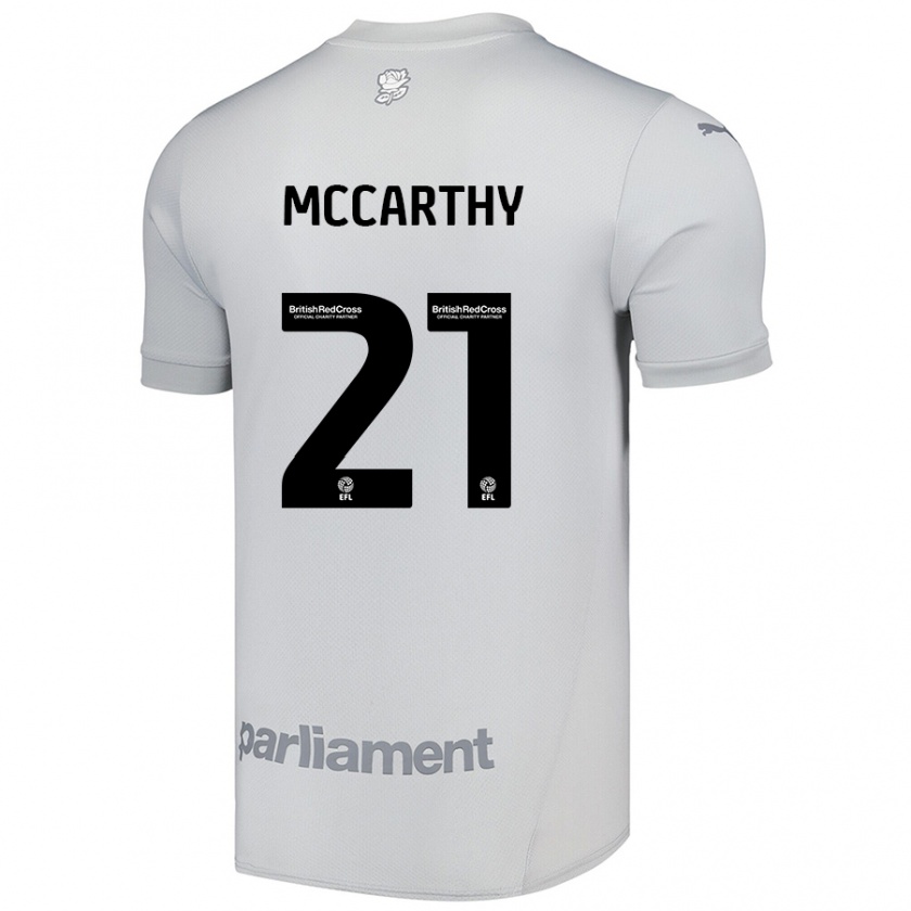 Kandiny Kinder Conor Mccarthy #21 Silbergrau Auswärtstrikot Trikot 2024/25 T-Shirt