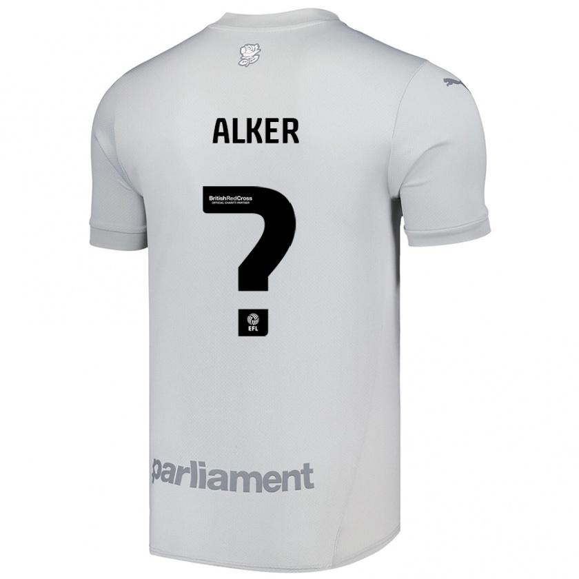 Kandiny Kinder Luke Alker #0 Silbergrau Auswärtstrikot Trikot 2024/25 T-Shirt