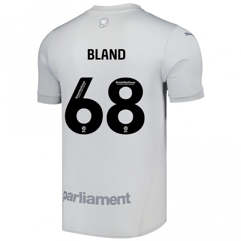 Kandiny Kinder Jonathan Bland #68 Silbergrau Auswärtstrikot Trikot 2024/25 T-Shirt