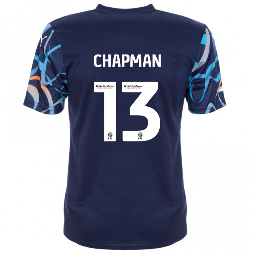 Kandiny Kinder Mackenzie Chapman #13 Marineblau Auswärtstrikot Trikot 2024/25 T-Shirt