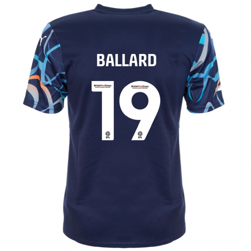 Kandiny Kinder Dom Ballard #19 Marineblau Auswärtstrikot Trikot 2024/25 T-Shirt