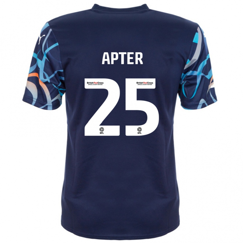 Kandiny Kinder Rob Apter #25 Marineblau Auswärtstrikot Trikot 2024/25 T-Shirt