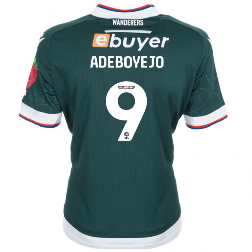 Kandiny Kinder Victor Adeboyejo #9 Dunkelgrün Auswärtstrikot Trikot 2024/25 T-Shirt