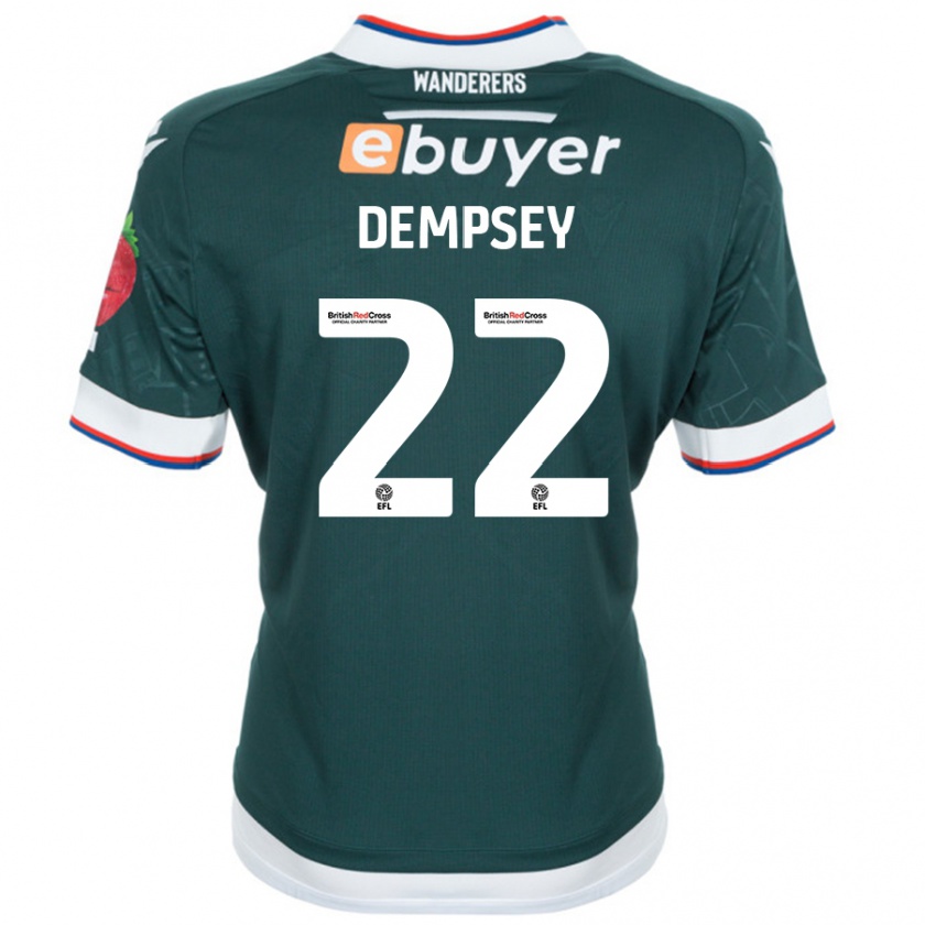 Kandiny Kinder Kyle Dempsey #22 Dunkelgrün Auswärtstrikot Trikot 2024/25 T-Shirt