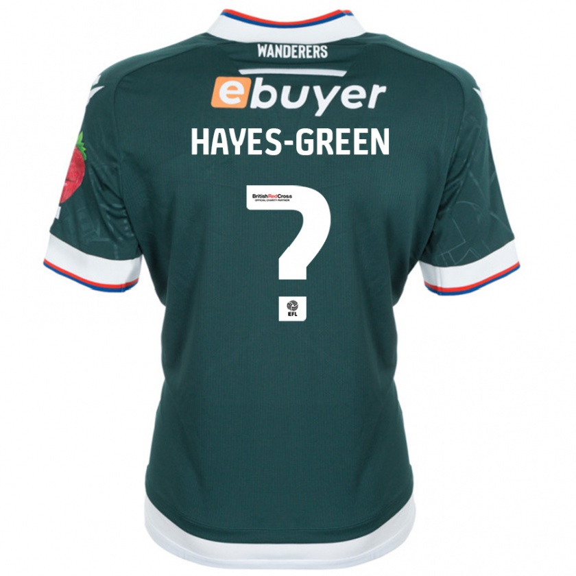 Kandiny Kinder Charlie Hayes-Green #0 Dunkelgrün Auswärtstrikot Trikot 2024/25 T-Shirt