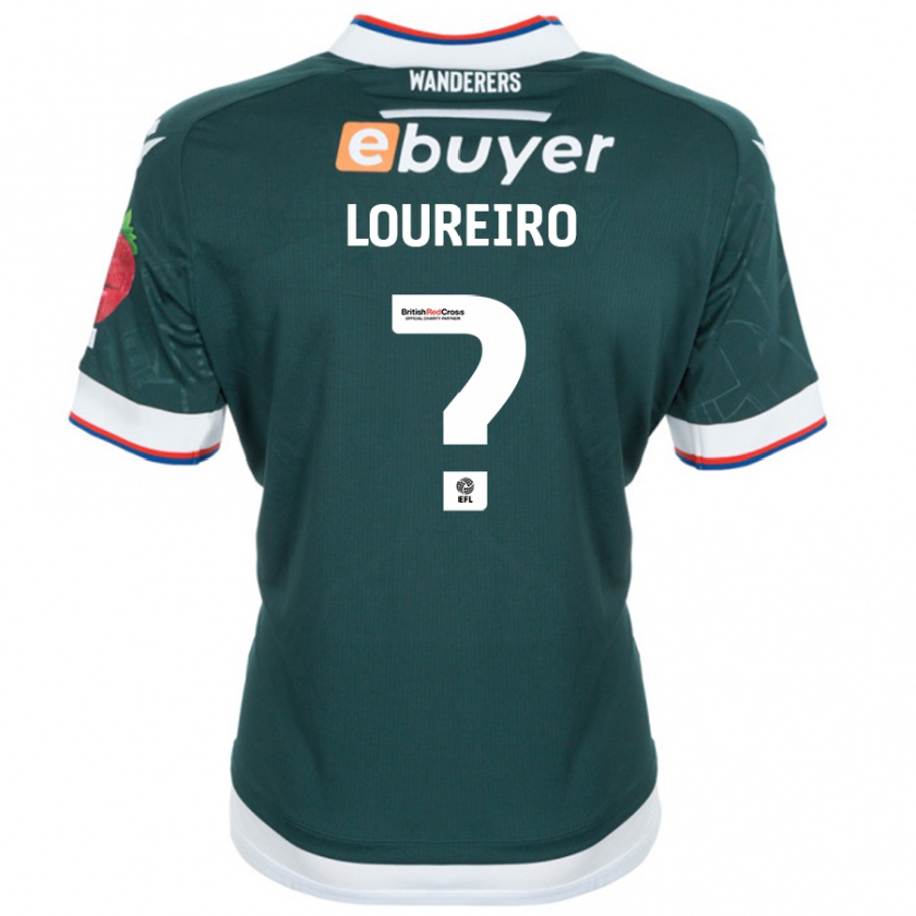 Kandiny Kinder Giovanni Loureiro #0 Dunkelgrün Auswärtstrikot Trikot 2024/25 T-Shirt