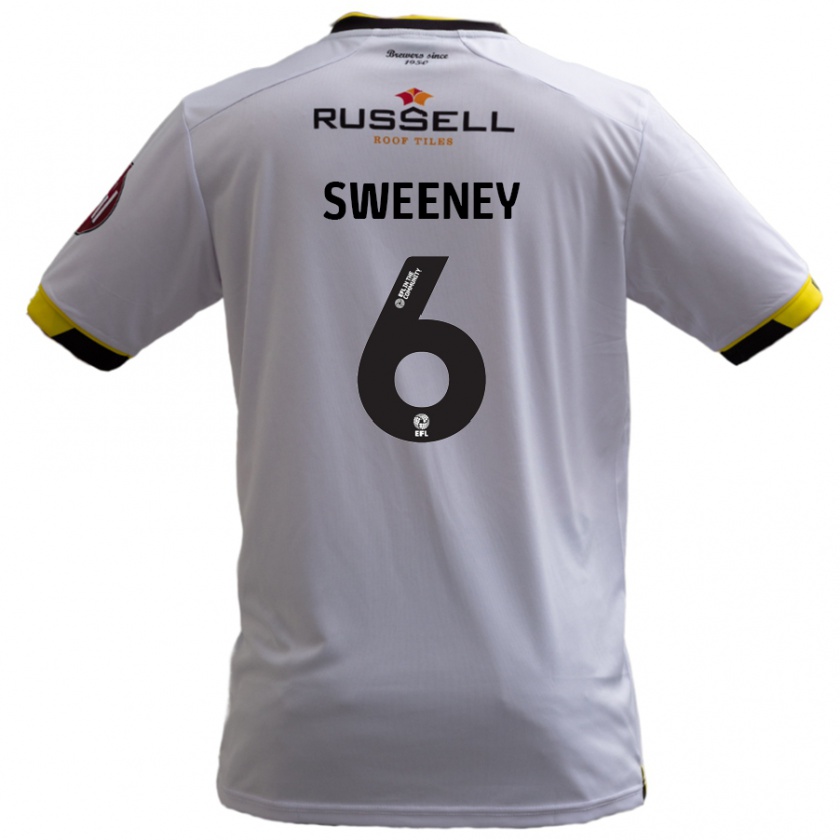 Kandiny Kinder Ryan Sweeney #6 Weiß Auswärtstrikot Trikot 2024/25 T-Shirt