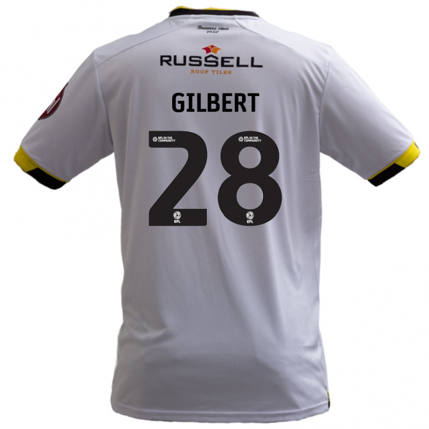 Kandiny Kinder Cameron Gilbert #28 Weiß Auswärtstrikot Trikot 2024/25 T-Shirt