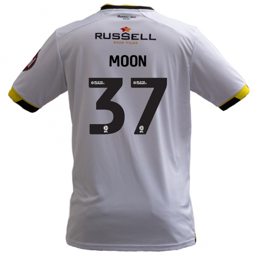 Kandiny Kinder Jasper Moon #37 Weiß Auswärtstrikot Trikot 2024/25 T-Shirt