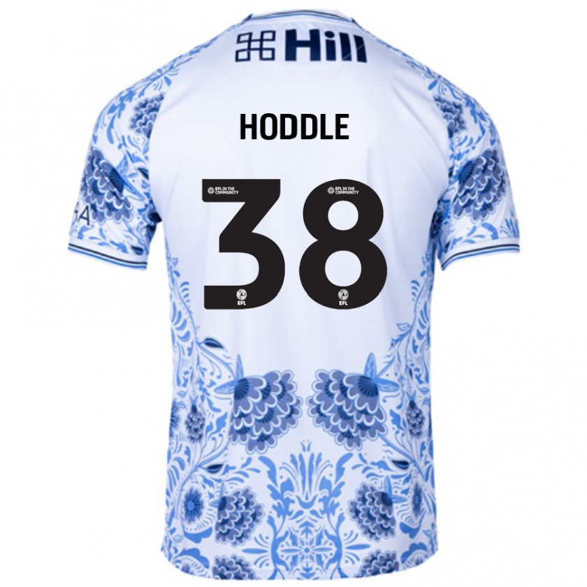 Kandiny Kinder George Hoddle #38 Weiß Blau Auswärtstrikot Trikot 2024/25 T-Shirt