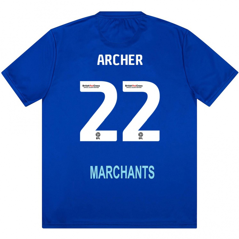 Kandiny Kinder Ethon Archer #22 Grün Auswärtstrikot Trikot 2024/25 T-Shirt