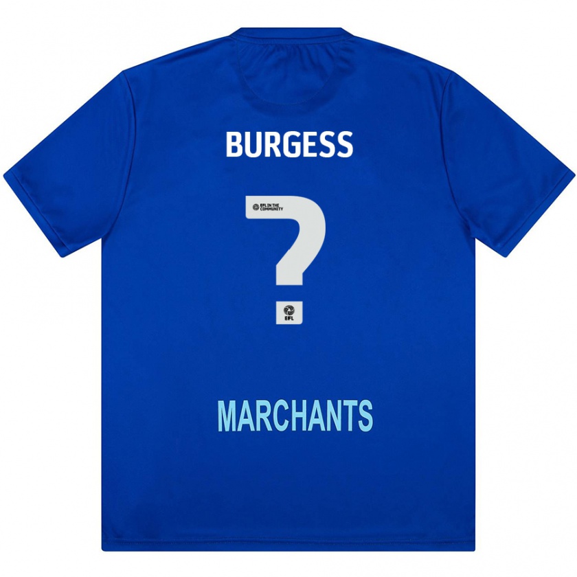 Kandiny Kinder Bradley Burgess #0 Grün Auswärtstrikot Trikot 2024/25 T-Shirt