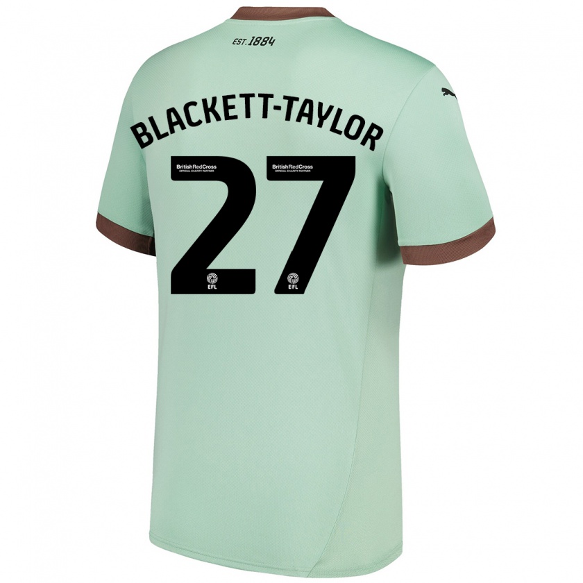 Kandiny Kinder Corey Blackett-Taylor #27 Blassgrün Auswärtstrikot Trikot 2024/25 T-Shirt