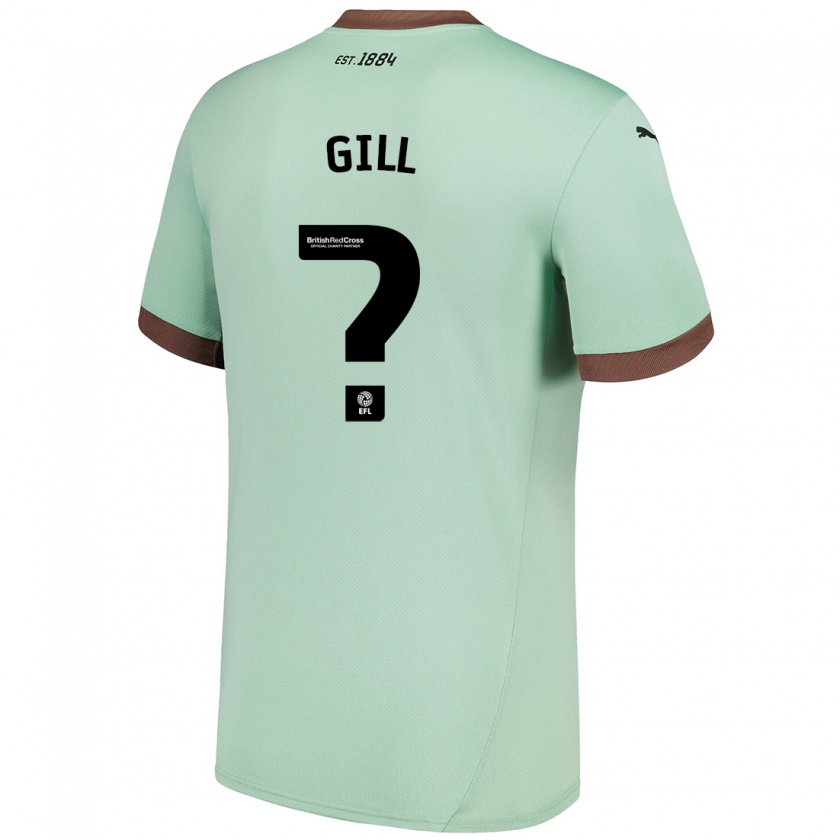 Kandiny Kinder Tristan Gill #0 Blassgrün Auswärtstrikot Trikot 2024/25 T-Shirt