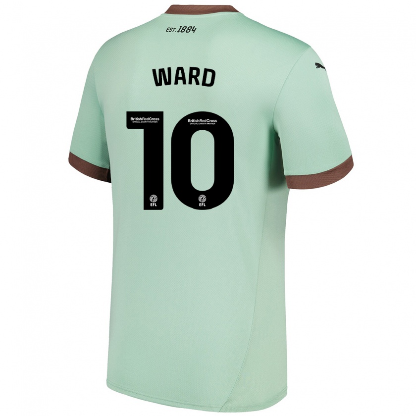 Kandiny Kinder Hannah Ward #10 Blassgrün Auswärtstrikot Trikot 2024/25 T-Shirt