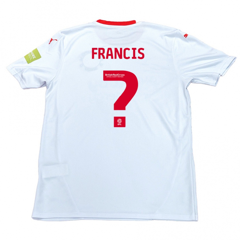 Kandiny Kinder Dannen Francis #0 Weiß Auswärtstrikot Trikot 2024/25 T-Shirt