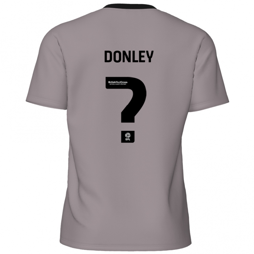 Kandiny Kinder Jamie Donley #0 Grau Auswärtstrikot Trikot 2024/25 T-Shirt