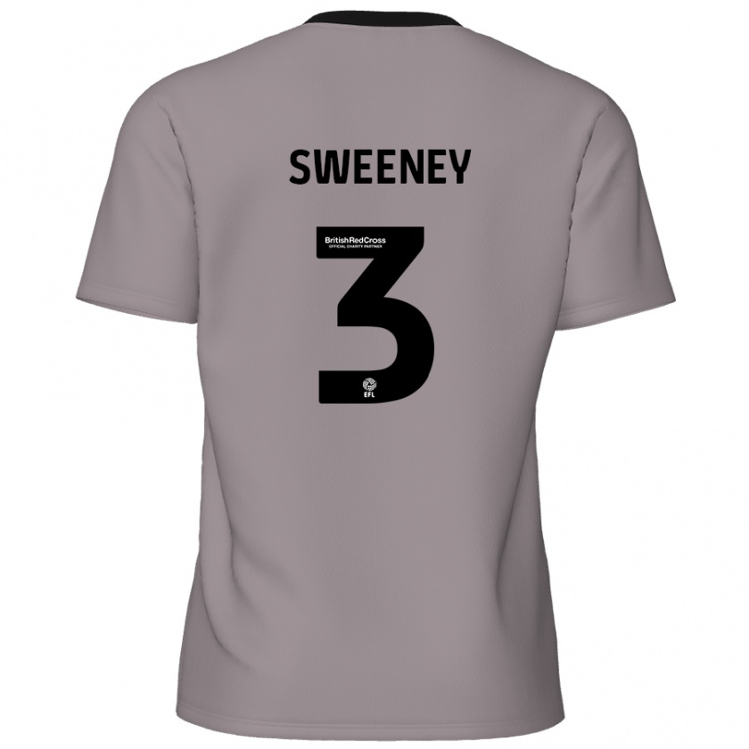 Kandiny Kinder Jayden Sweeney #3 Grau Auswärtstrikot Trikot 2024/25 T-Shirt