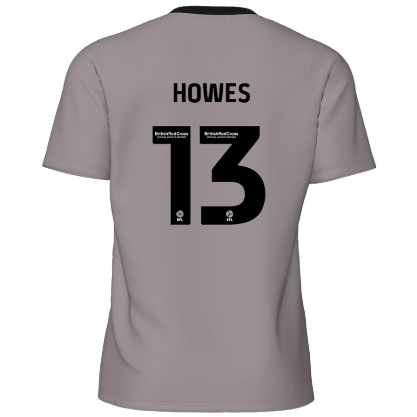 Kandiny Kinder Sam Howes #13 Grau Auswärtstrikot Trikot 2024/25 T-Shirt