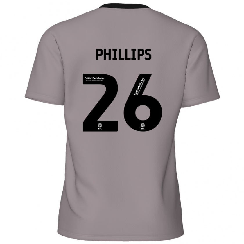 Kandiny Kinder Noah Phillips #26 Grau Auswärtstrikot Trikot 2024/25 T-Shirt