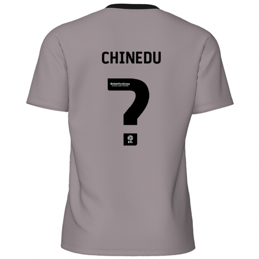 Kandiny Kinder Phillip Chinedu #0 Grau Auswärtstrikot Trikot 2024/25 T-Shirt