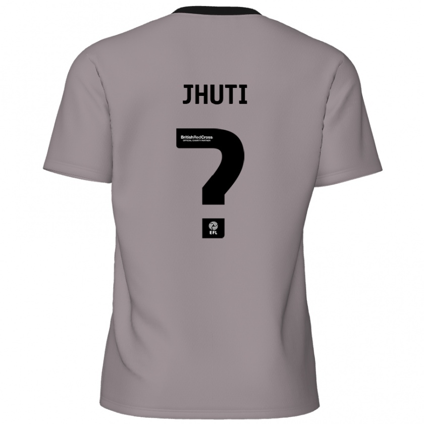 Kandiny Kinder Reece Jhuti #0 Grau Auswärtstrikot Trikot 2024/25 T-Shirt