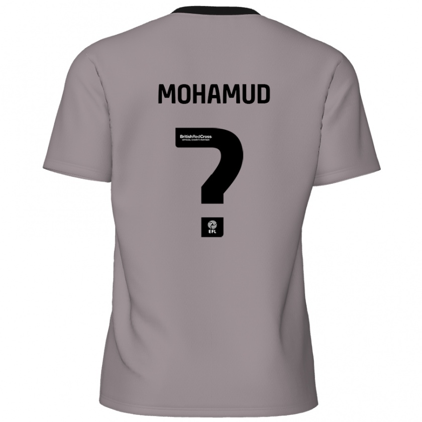 Kandiny Kinder Abdi Mohamud #0 Grau Auswärtstrikot Trikot 2024/25 T-Shirt