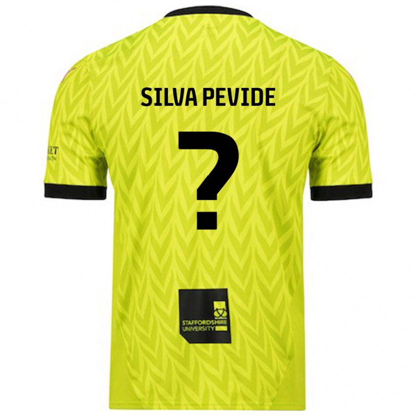 Kandiny Kinder Joao Silva Pevide #0 Fluoreszierend Grün Auswärtstrikot Trikot 2024/25 T-Shirt