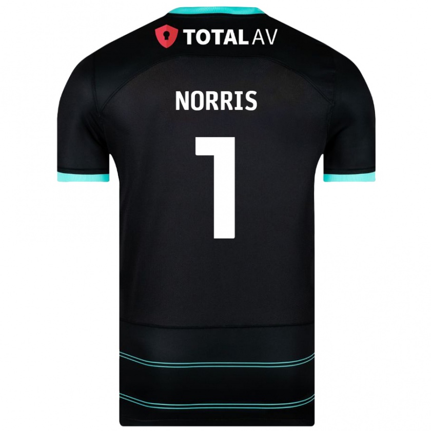 Kandiny Kinder Will Norris #1 Schwarz Auswärtstrikot Trikot 2024/25 T-Shirt