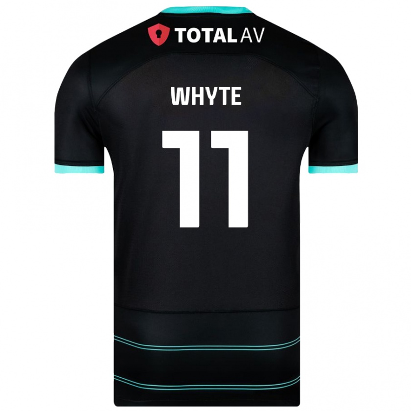 Kandiny Kinder Gavin Whyte #11 Schwarz Auswärtstrikot Trikot 2024/25 T-Shirt