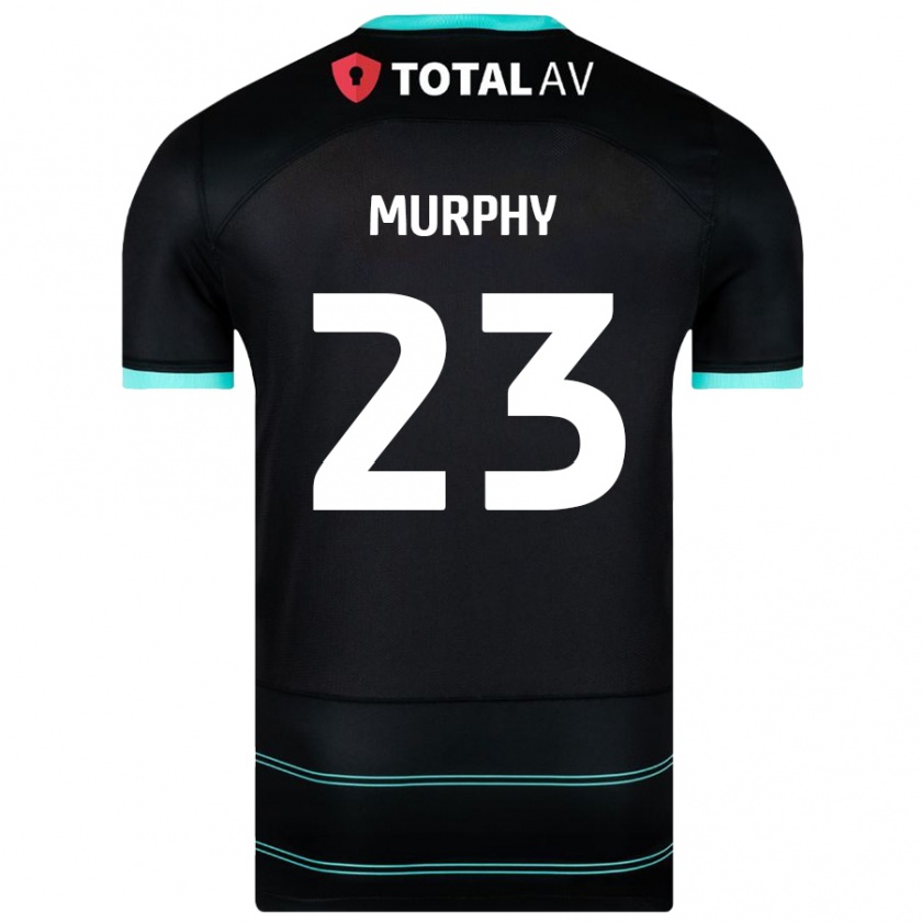 Kandiny Kinder Josh Murphy #23 Schwarz Auswärtstrikot Trikot 2024/25 T-Shirt