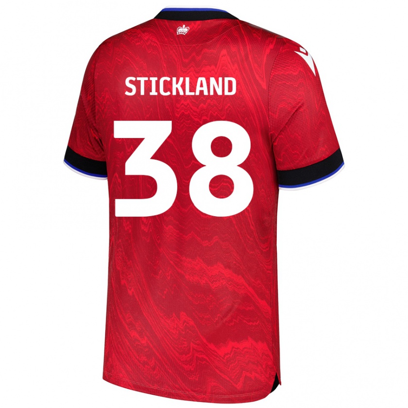 Kandiny Kinder Michael Stickland #38 Rot Schwarz Auswärtstrikot Trikot 2024/25 T-Shirt