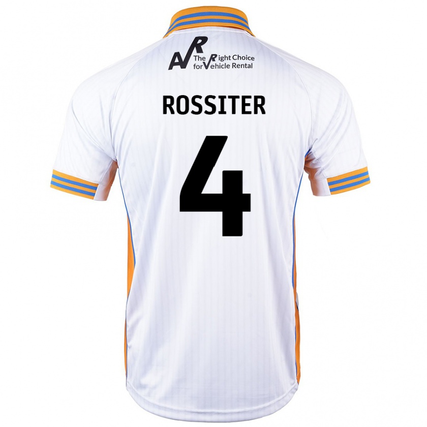 Kandiny Kinder Jordan Rossiter #4 Weiß Auswärtstrikot Trikot 2024/25 T-Shirt