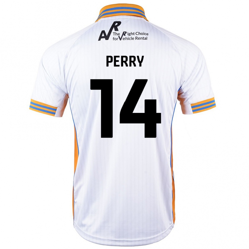 Kandiny Kinder Taylor Perry #14 Weiß Auswärtstrikot Trikot 2024/25 T-Shirt