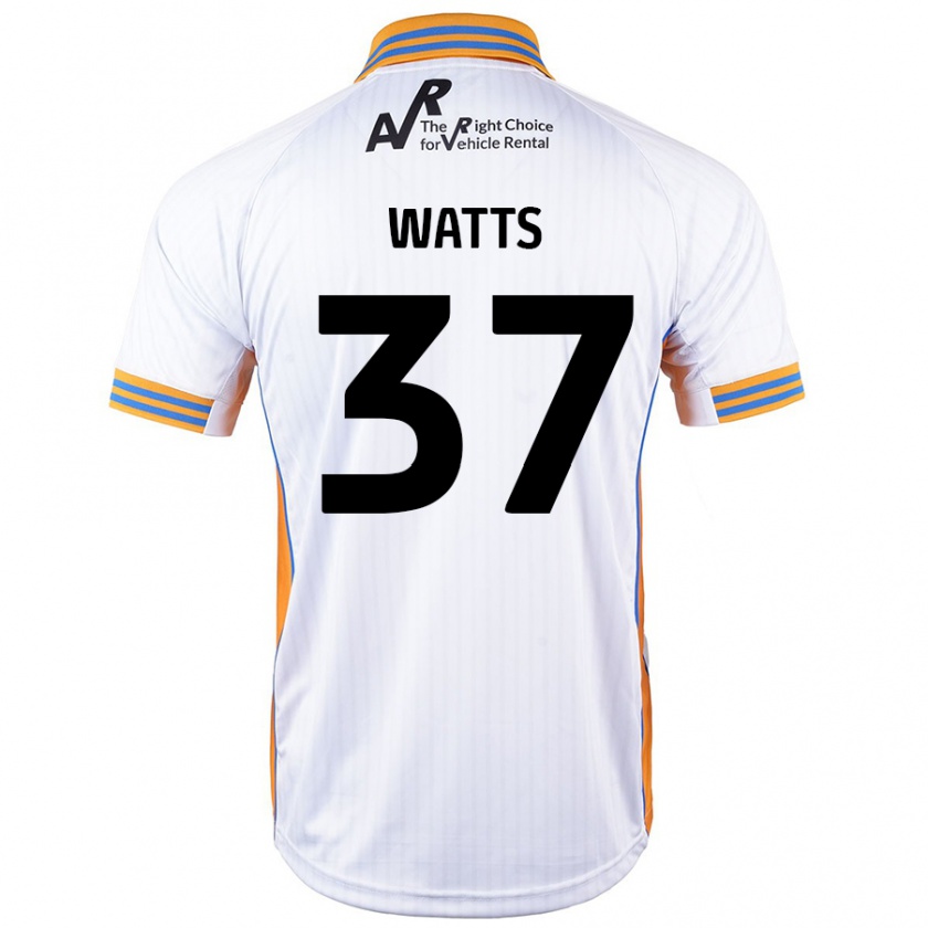 Kandiny Kinder Harvey Watts #37 Weiß Auswärtstrikot Trikot 2024/25 T-Shirt