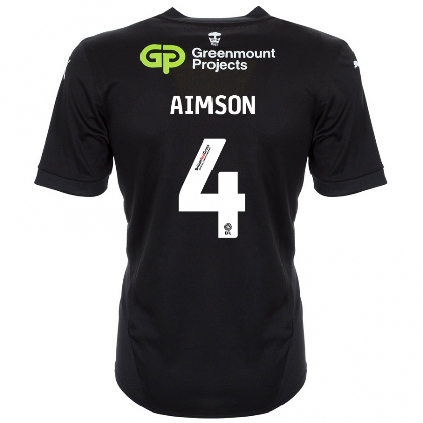 Kandiny Kinder Will Aimson #4 Schwarz Auswärtstrikot Trikot 2024/25 T-Shirt