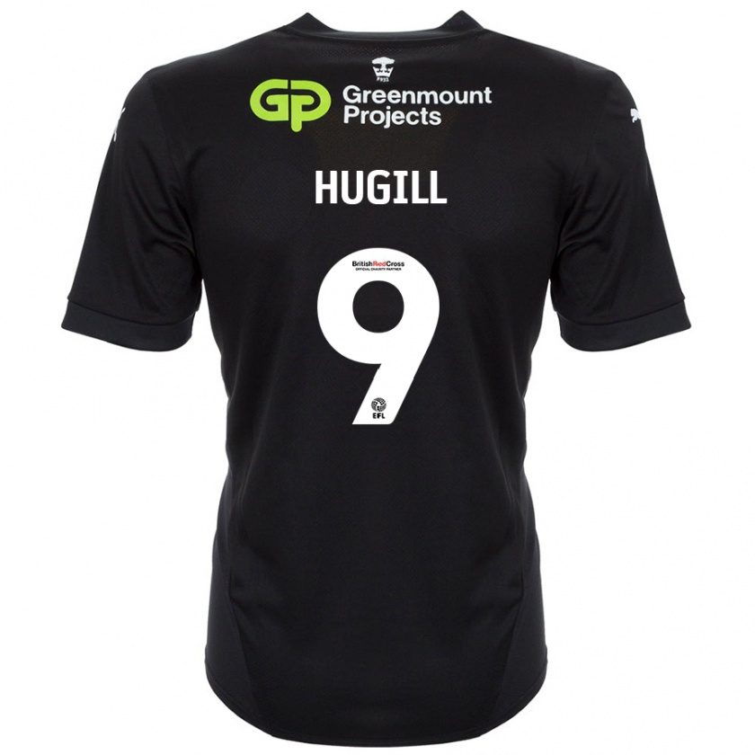 Kandiny Kinder Joe Hugill #9 Schwarz Auswärtstrikot Trikot 2024/25 T-Shirt