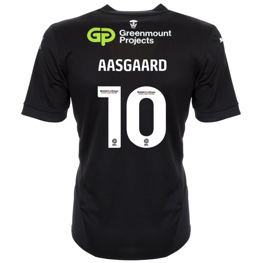 Kandiny Kinder Thelo Aasgaard #10 Schwarz Auswärtstrikot Trikot 2024/25 T-Shirt