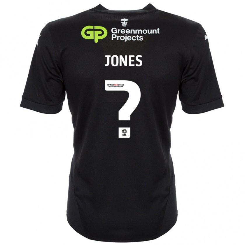 Kandiny Kinder Callum Jones #0 Schwarz Auswärtstrikot Trikot 2024/25 T-Shirt