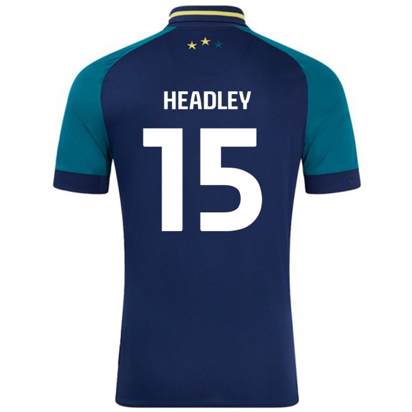 Kandiny Kinder Jaheim Headley #15 Marine Dunkelgrün Auswärtstrikot Trikot 2024/25 T-Shirt