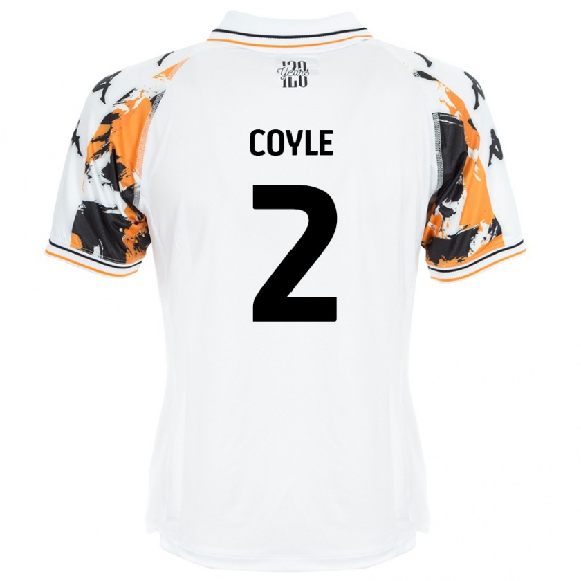 Kandiny Kinder Lewie Coyle #2 Weiß Auswärtstrikot Trikot 2024/25 T-Shirt