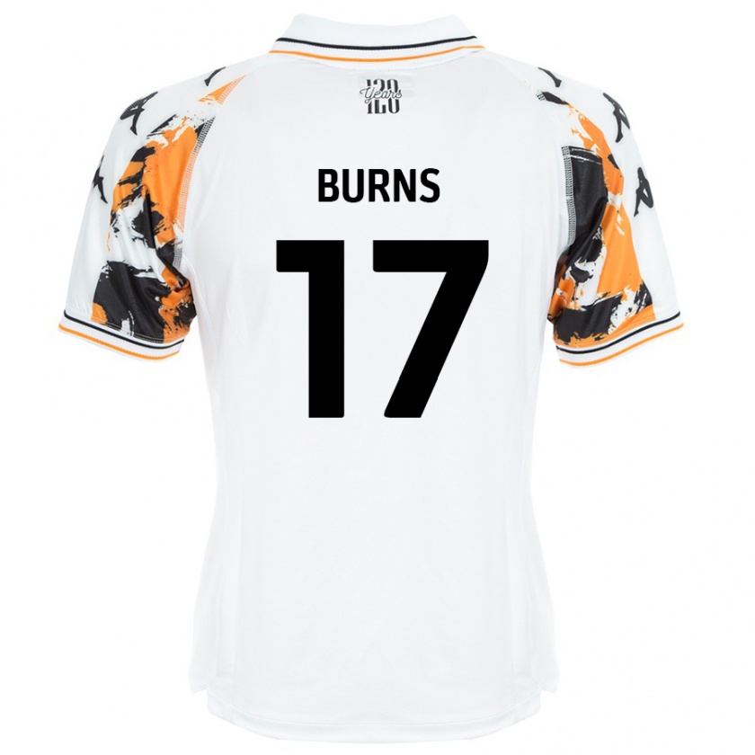 Kandiny Kinder Finley Burns #17 Weiß Auswärtstrikot Trikot 2024/25 T-Shirt