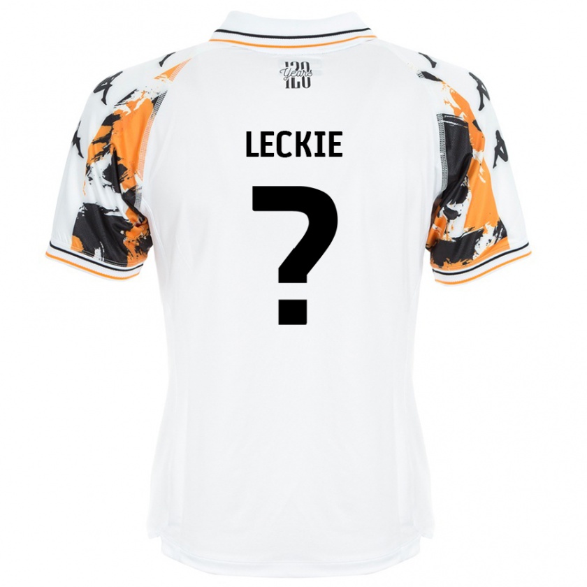 Kandiny Kinder Jack Leckie #0 Weiß Auswärtstrikot Trikot 2024/25 T-Shirt